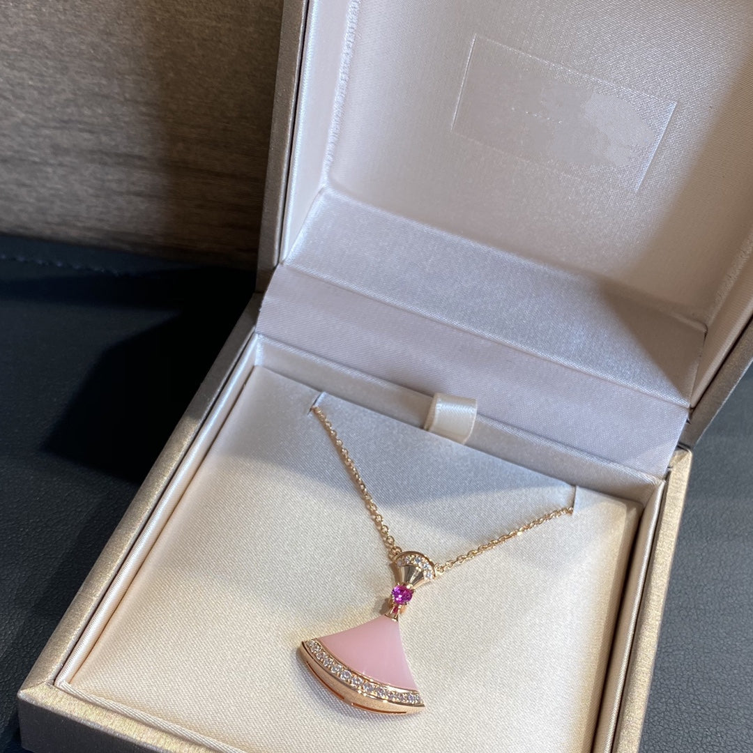 [⭐⭐JeweliWhal]TRAUM-HALSKETTE ROSA OPAL