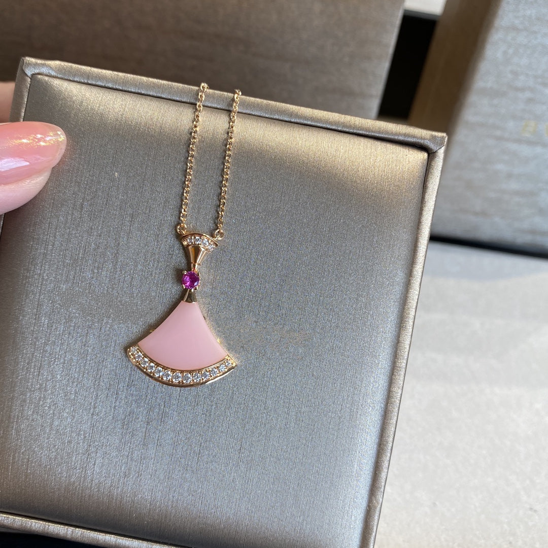 [⭐⭐JeweliWhal]TRAUM-HALSKETTE ROSA OPAL
