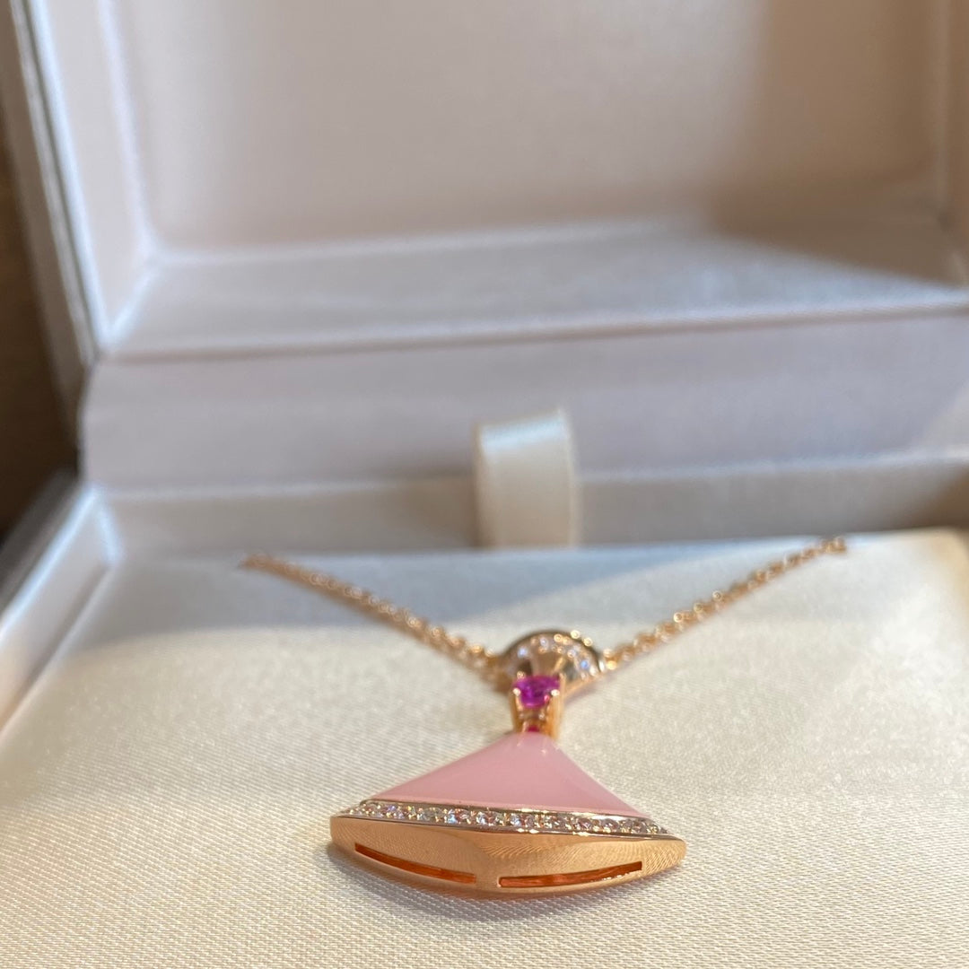 [⭐⭐JeweliWhal]TRAUM-HALSKETTE ROSA OPAL