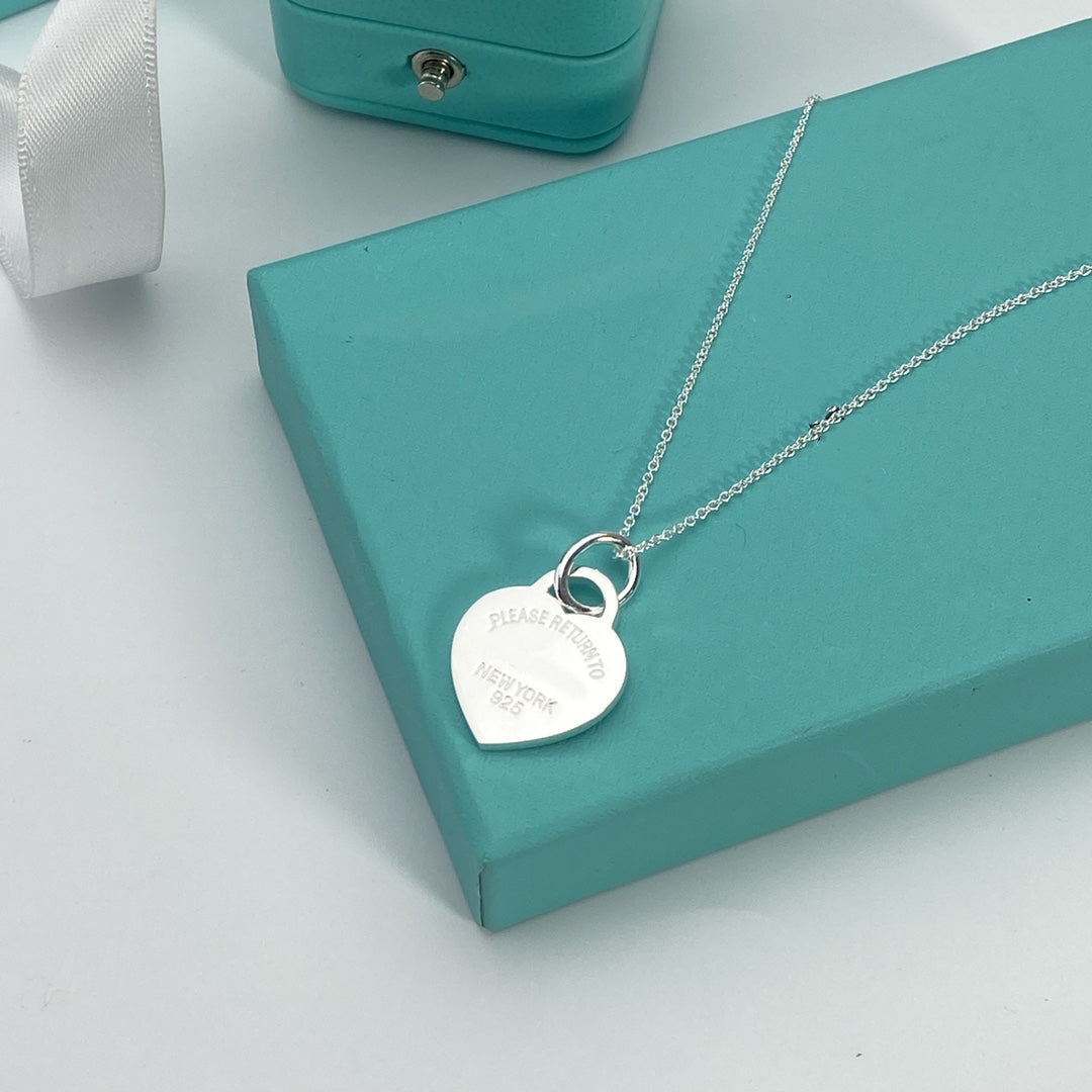 [JeweliWhal]HEART PEDANT SILVER NECKLACE