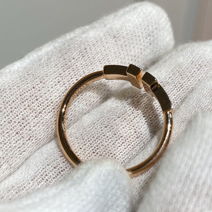 [JeweliWhal] WIRE RING DIAMOND PINK GOLD