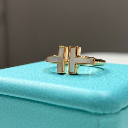 [JeweliWhal] WIRE MOP RING PINK GOLD