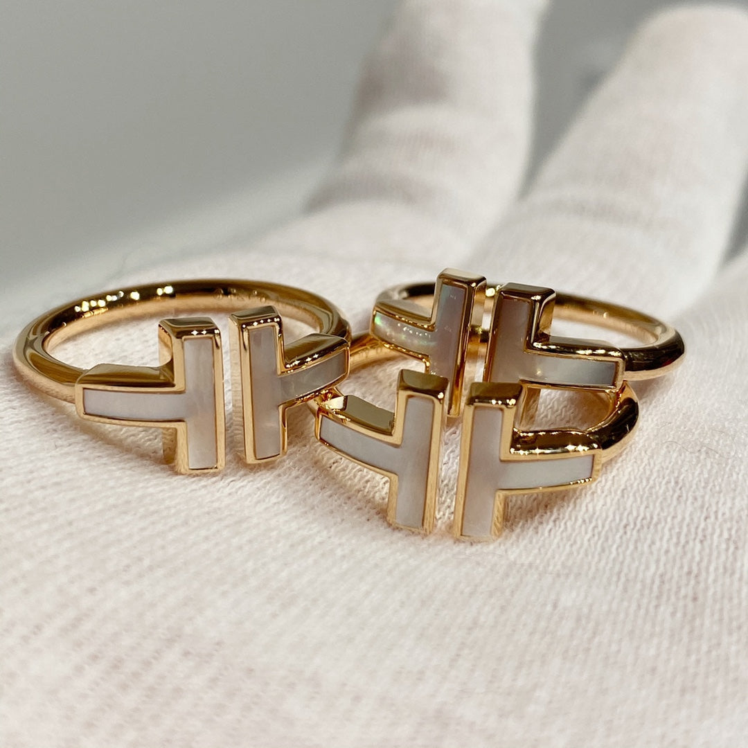 [JeweliWhal] WIRE MOP RING PINK GOLD