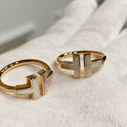 [JeweliWhal] WIRE MOP RING PINK GOLD