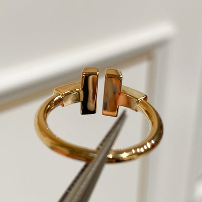 [JeweliWhal] WIRE MOP RING PINK GOLD