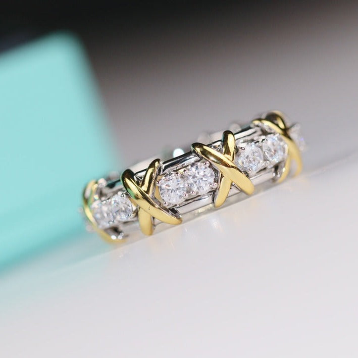 [JeweliWhal]SIXTEEN STONE RING GOLD