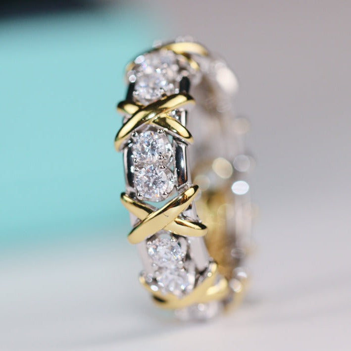 [JeweliWhal]SIXTEEN STONE RING GOLD