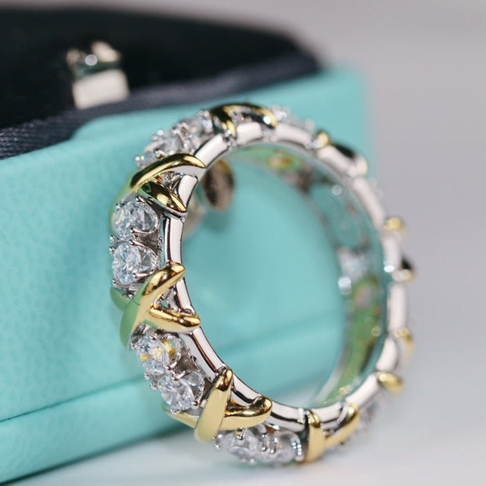 [JeweliWhal]SIXTEEN STONE RING GOLD