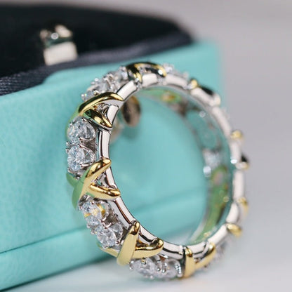 [JeweliWhal]SIXTEEN STONE RING GOLD