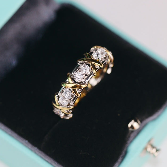 [JeweliWhal]SIXTEEN STONE RING GOLD