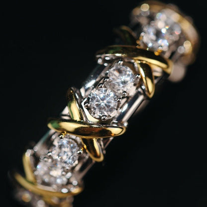 [JeweliWhal]SIXTEEN STONE RING GOLD