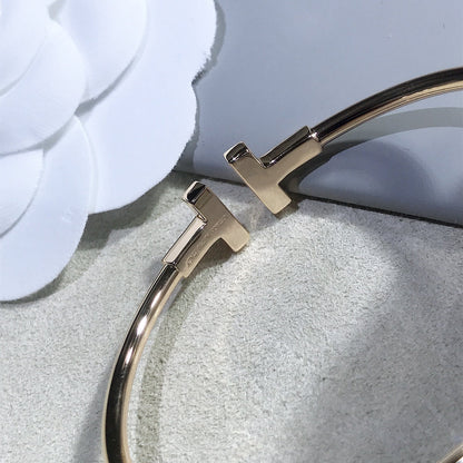 [JeweliWhal]T BRACELET PINK GOLD 1.8MM DIAMOND