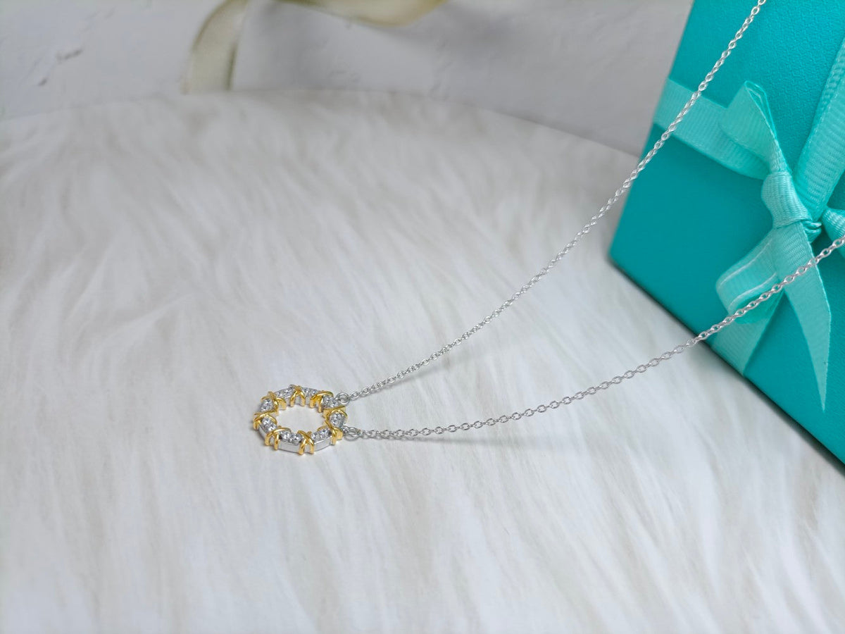 [JeweliWhal]SIXTEEN STONE NECKLACE GOLD
