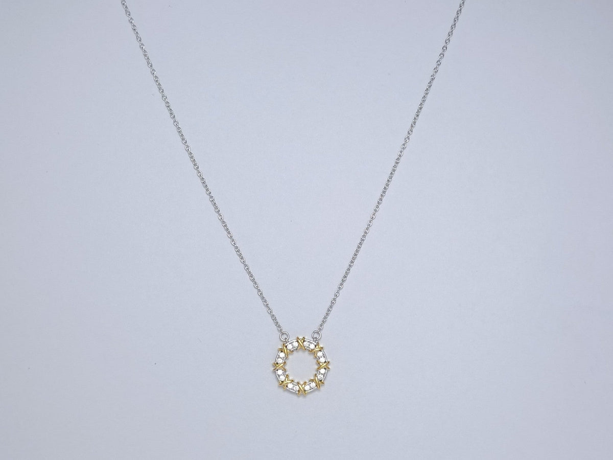 [JeweliWhal]SIXTEEN STONE NECKLACE GOLD
