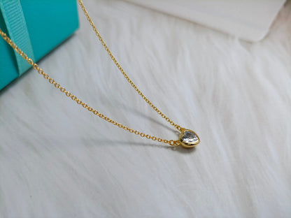 [JeweliWhal]HEART BIG DIAMOND NECKLACE