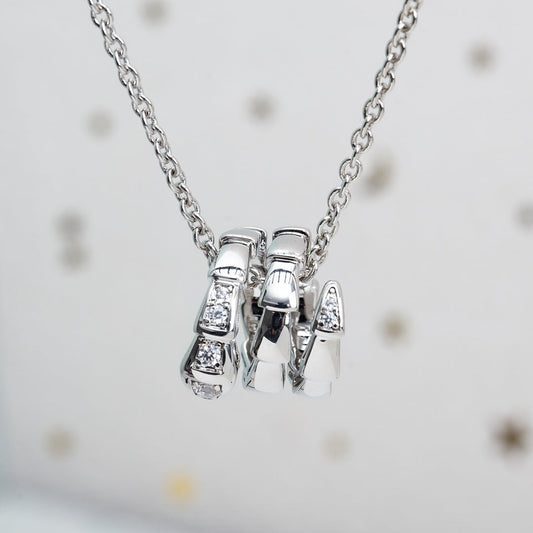 [⭐⭐JeweliWhal]SERPENTI SILBERHALSKETTE DIAMANT