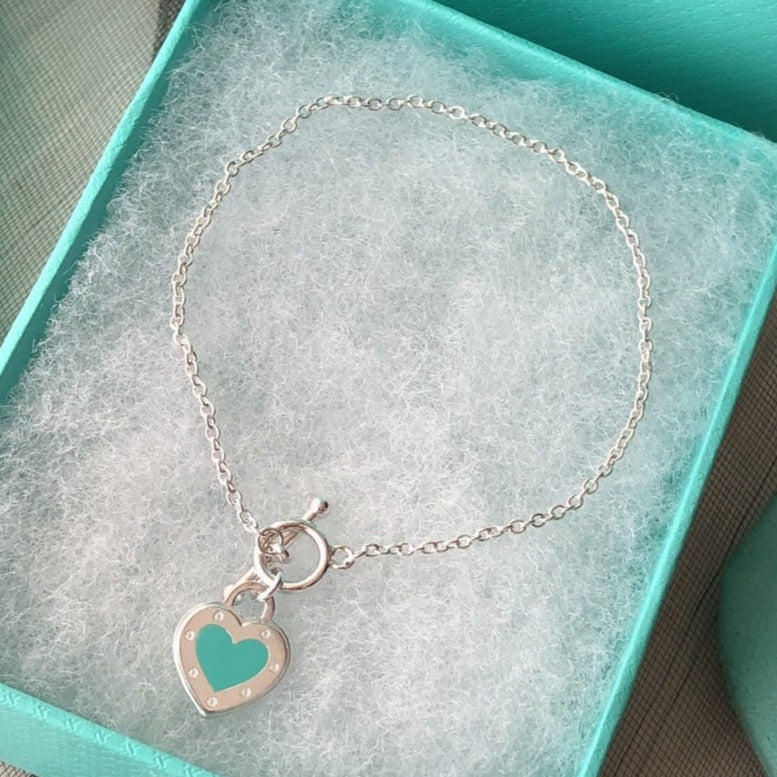 [JeweliWhal]LOVE HEART BLUE BRACELET