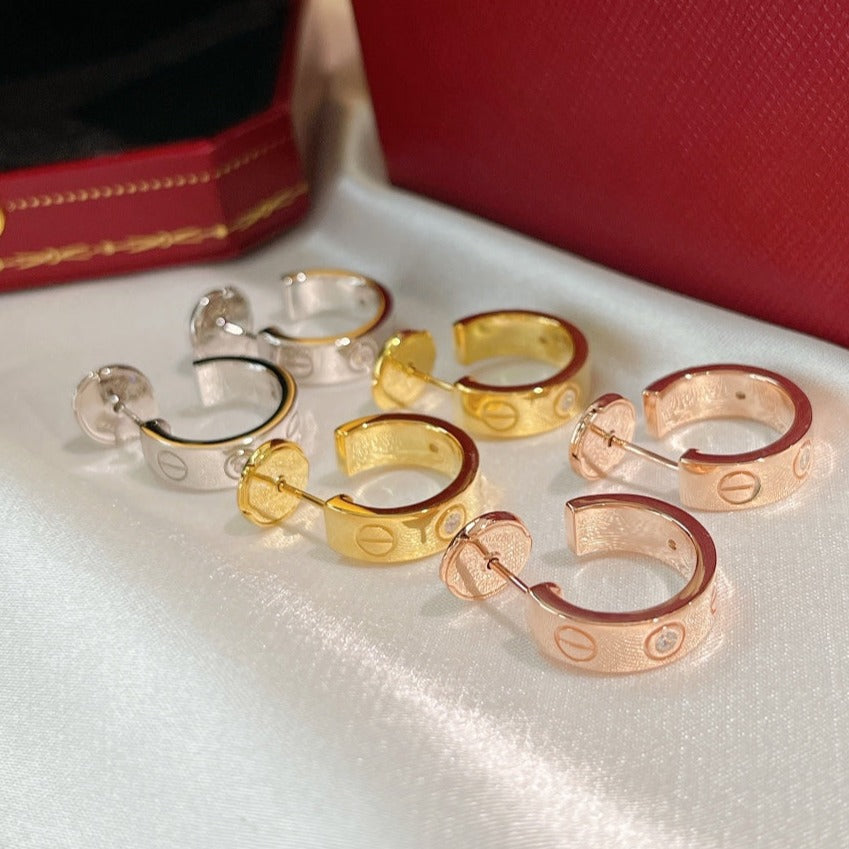 [⭐⭐JeweliWhal]LIEBES-OHRRINGE 5,7 MM 2 DIAMANTEN