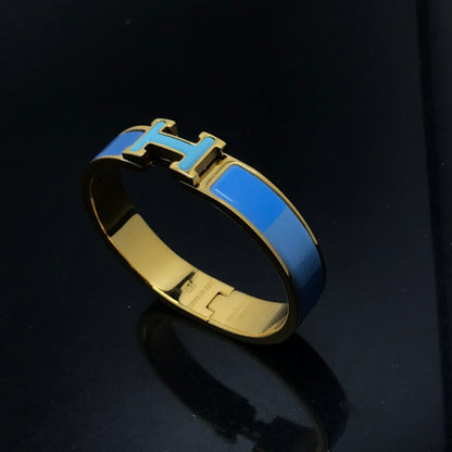 [⭐⭐JeweliWhal]H BRACELET BLUE RAINBOW CERAMIC