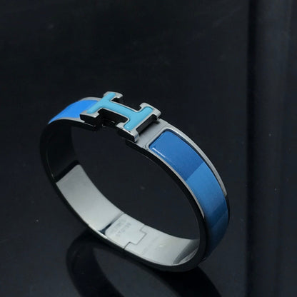[⭐⭐JeweliWhal]H BRACELET BLUE RAINBOW CERAMIC