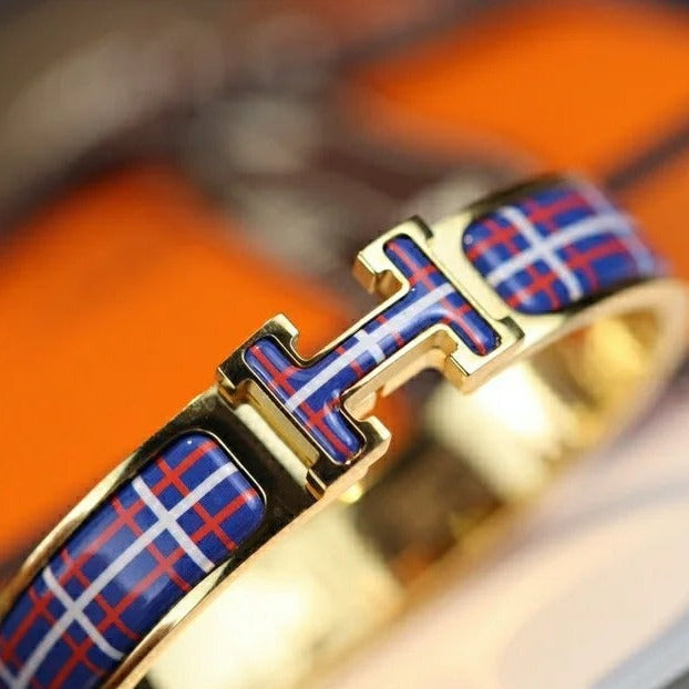 [⭐⭐JeweliWhal]H TARTAN BRACELET 12MM