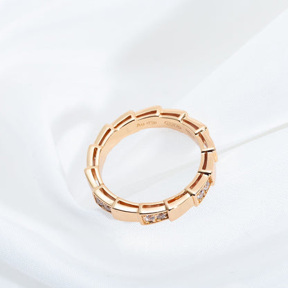 [⭐⭐JeweliWhal]SERPENTI RING PINK GOLD  3MM