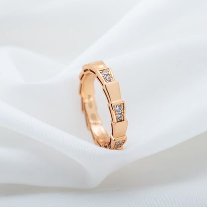 [⭐⭐JeweliWhal]SERPENTI RING PINK GOLD  3MM