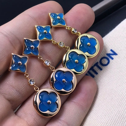 [⭐⭐JeweliWhal]STAR AND SUN AGATE DIAMOND EARRINGS