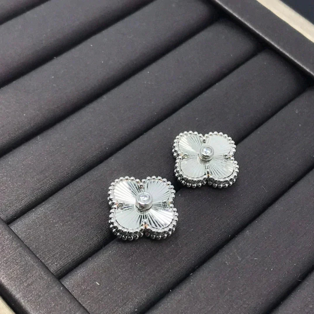 [⭐⭐JeweliWhal]CLOVER MINI 9,5MM LASER-OHRRINGE