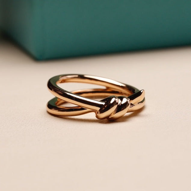 [JeweliWhal]KNOT RING PINK GOLD