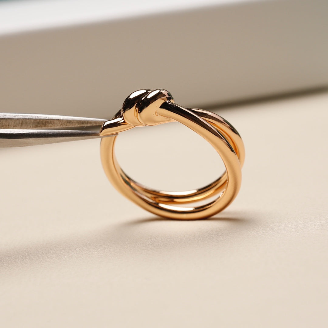 [JeweliWhal]KNOT RING PINK GOLD