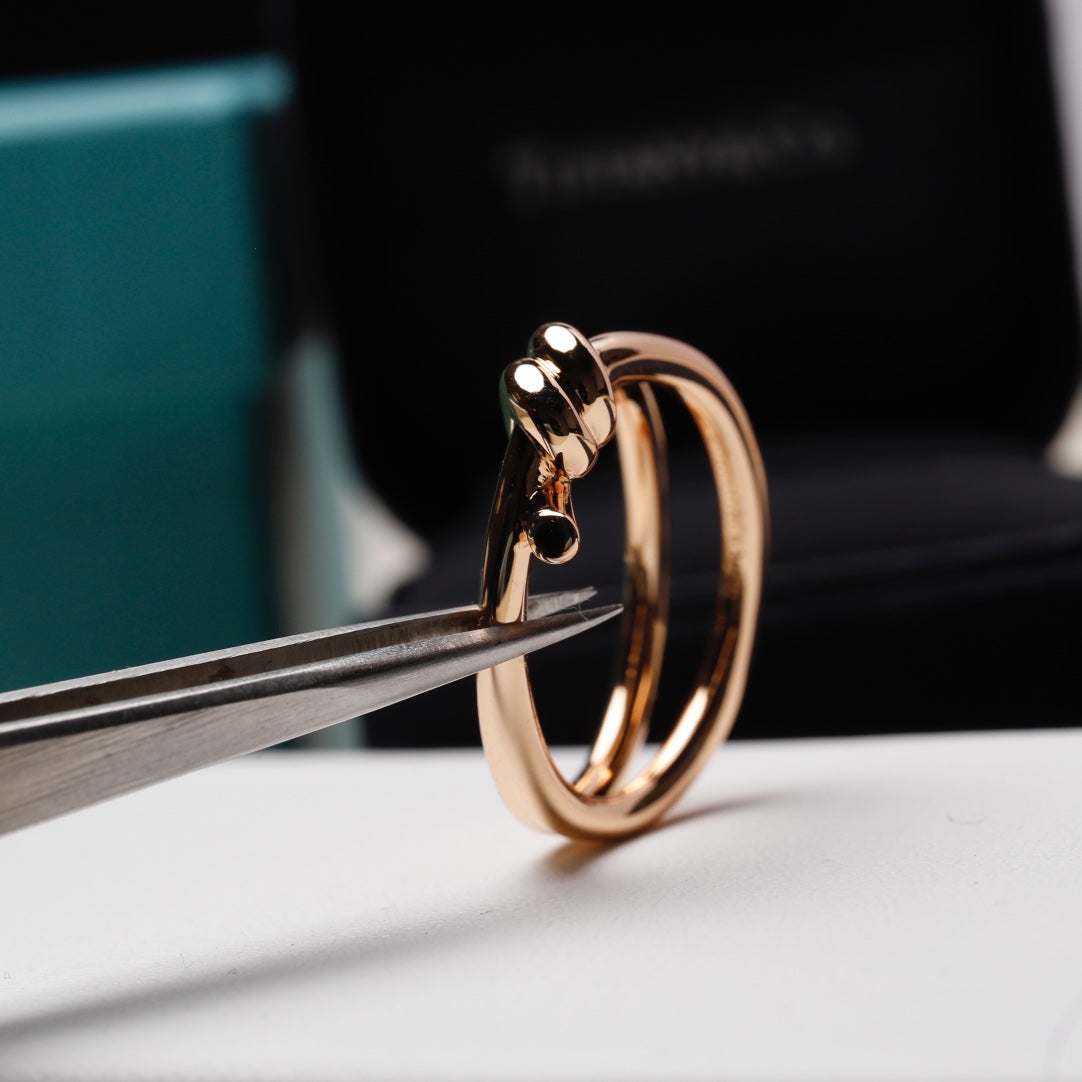 [JeweliWhal]KNOT RING PINK GOLD