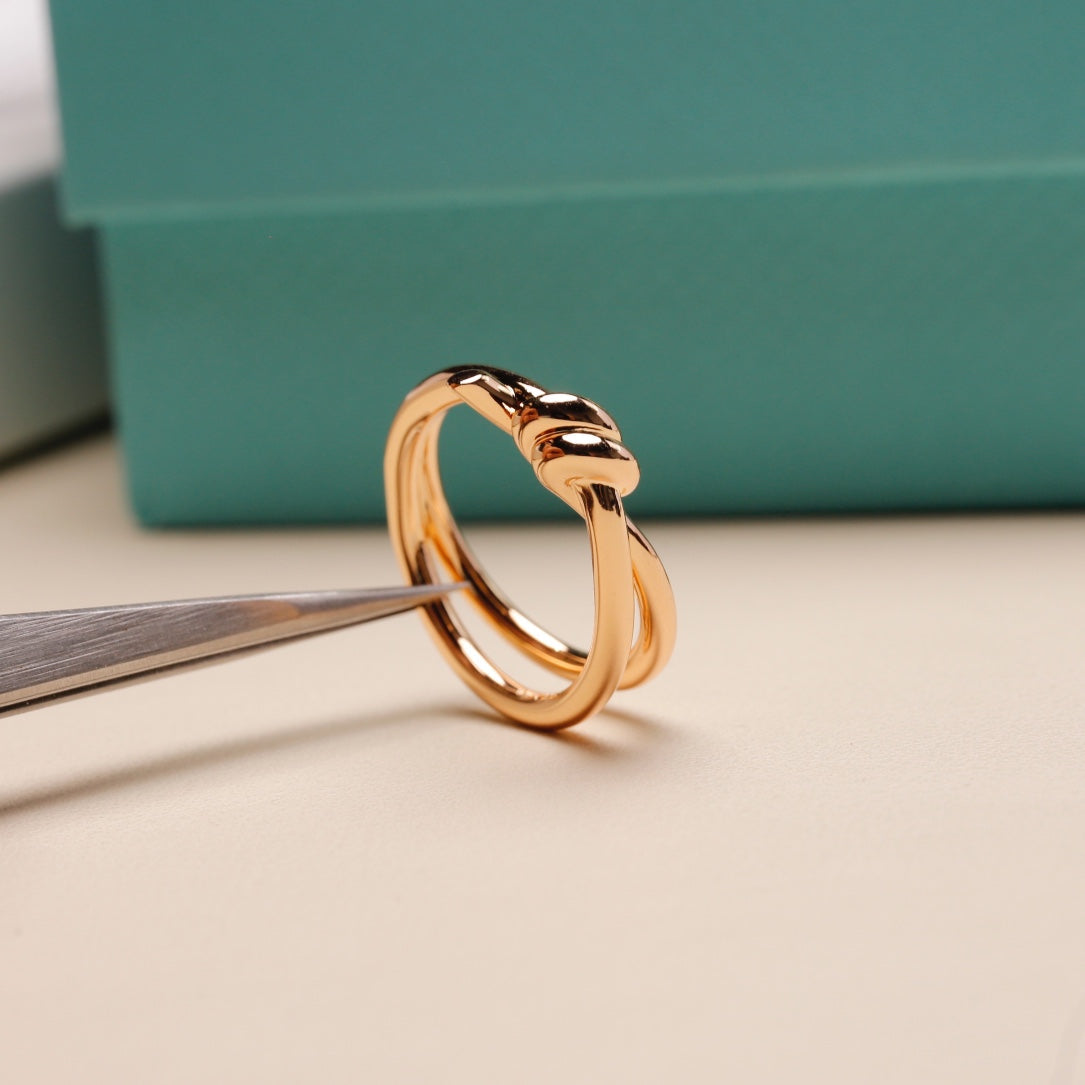 [JeweliWhal]KNOT RING PINK GOLD