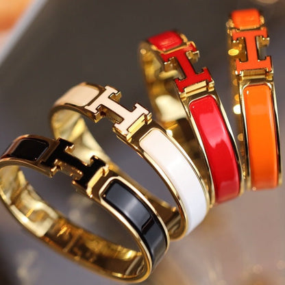 [⭐⭐JeweliWhal]H-ARMBAND 12MM GOLD