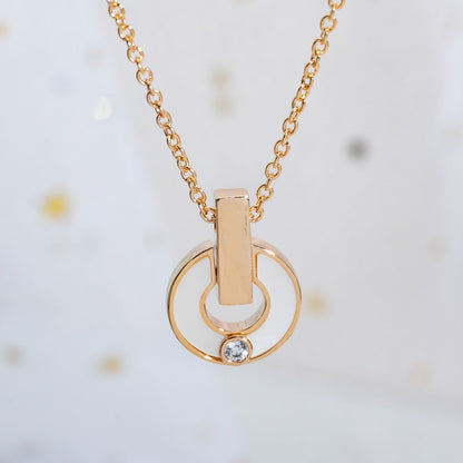 [⭐⭐JeweliWhal]GARI HALSKETTE ROSÉGOLD PERLMUTT