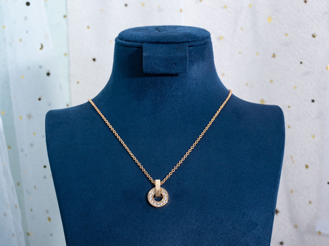 [⭐⭐JeweliWhal]GARI NECKLACE PINK GOLD DIAMOND