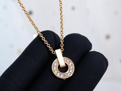 [⭐⭐JeweliWhal]GARI NECKLACE PINK GOLD DIAMOND