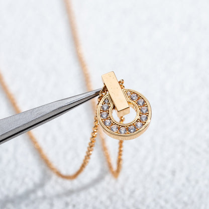 [⭐⭐JeweliWhal]GARI NECKLACE PINK GOLD DIAMOND