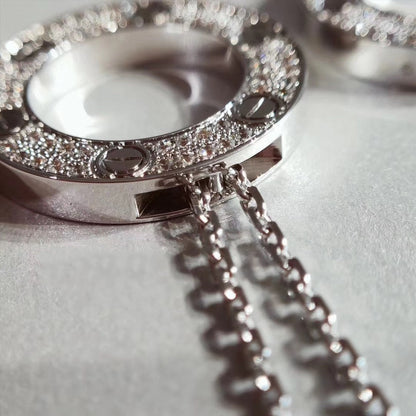 [⭐⭐JeweliWhal]LOVE NECKLACE ADJUSTABLE SILVER