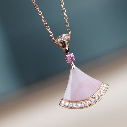 [⭐⭐JeweliWhal]TRAUM-HALSKETTE PINK MOP DIAMANT