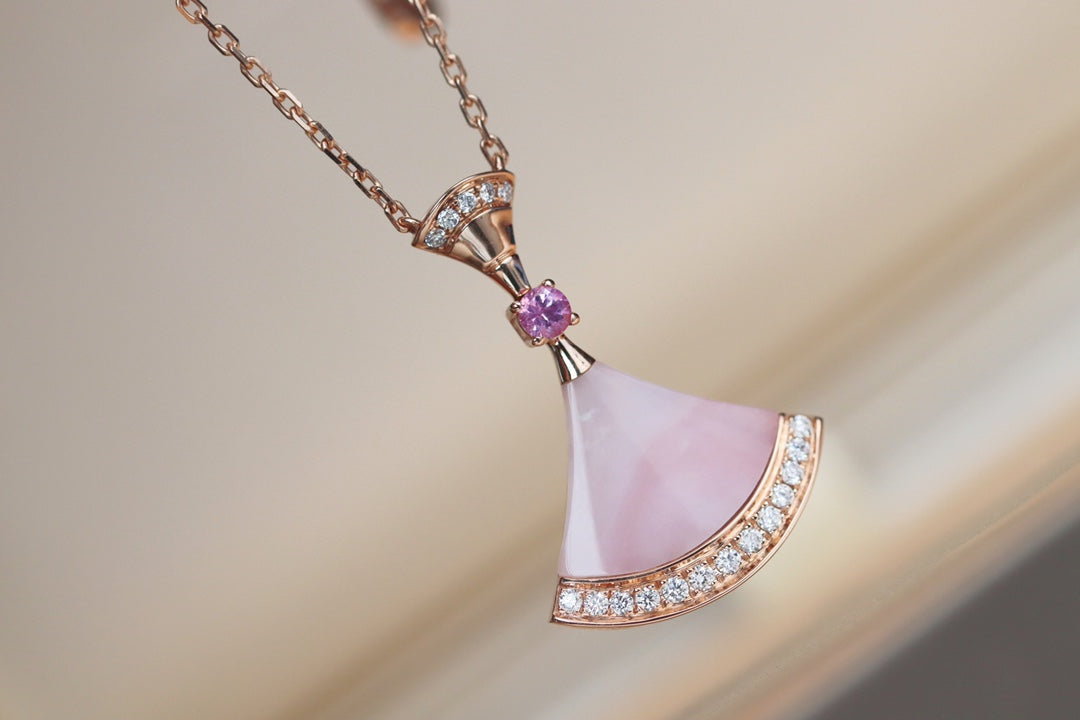 [⭐⭐JeweliWhal]TRAUM-HALSKETTE PINK MOP DIAMANT