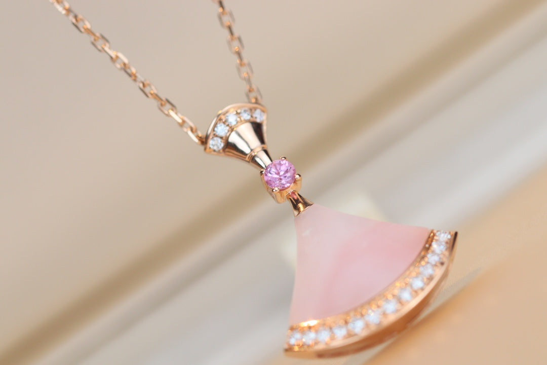 [⭐⭐JeweliWhal]TRAUM-HALSKETTE PINK MOP DIAMANT