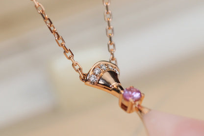 [⭐⭐JeweliWhal]TRAUM-HALSKETTE PINK MOP DIAMANT