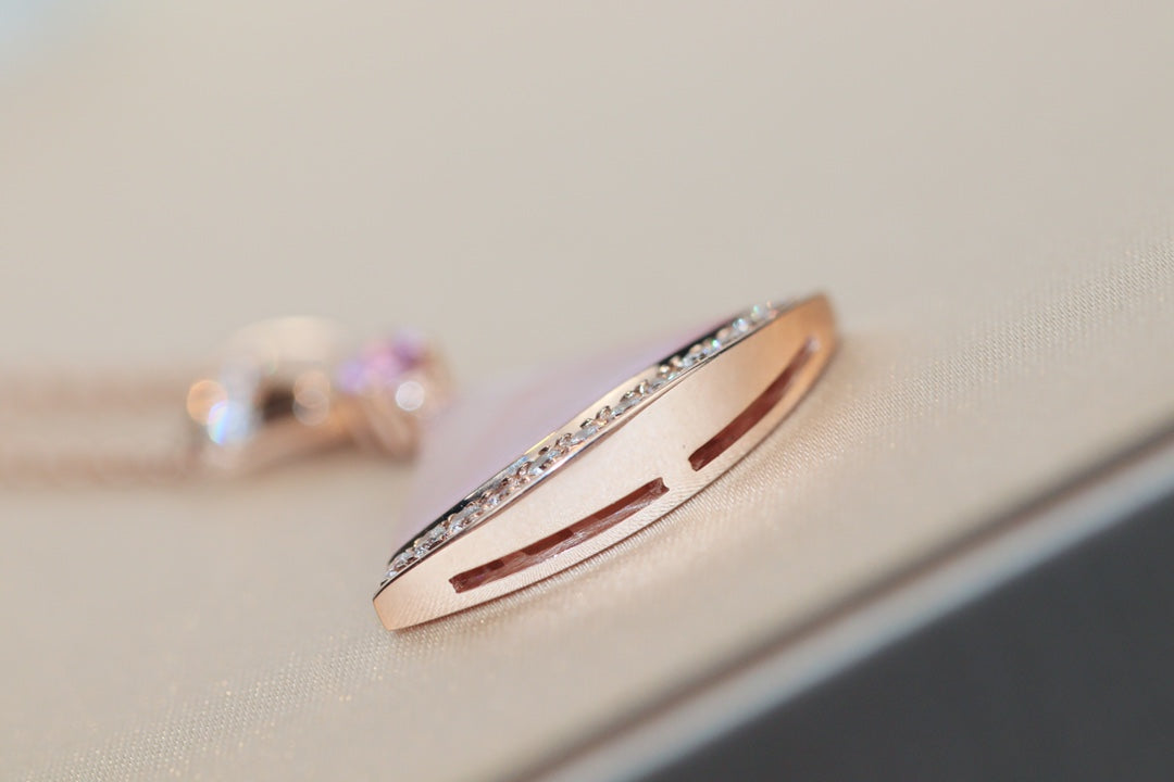 [⭐⭐JeweliWhal]TRAUM-HALSKETTE PINK MOP DIAMANT