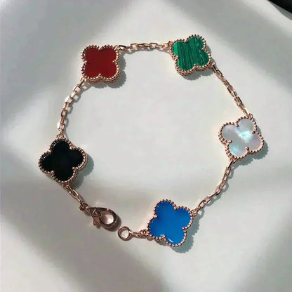 [⭐⭐JeweliWhal]CLOVER 5-MOTIV-ARMBAND MULTICOLOR