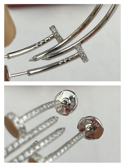 [⭐⭐JeweliWhal]JUSTE EARRINGS FULL DIAMONDS 1.8MM