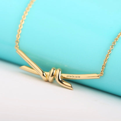 [JeweliWhal]KNOT NECKLACE GOLD