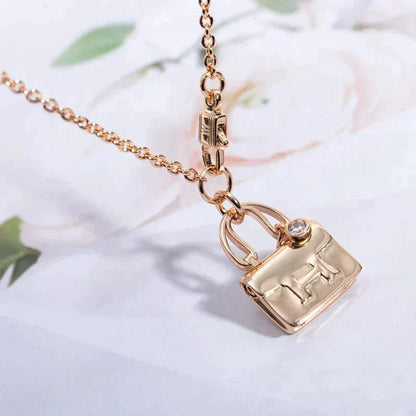 [⭐⭐JeweliWhal]AMULETTE ANHÄNGER ROSÉGOLD HALSKETTE