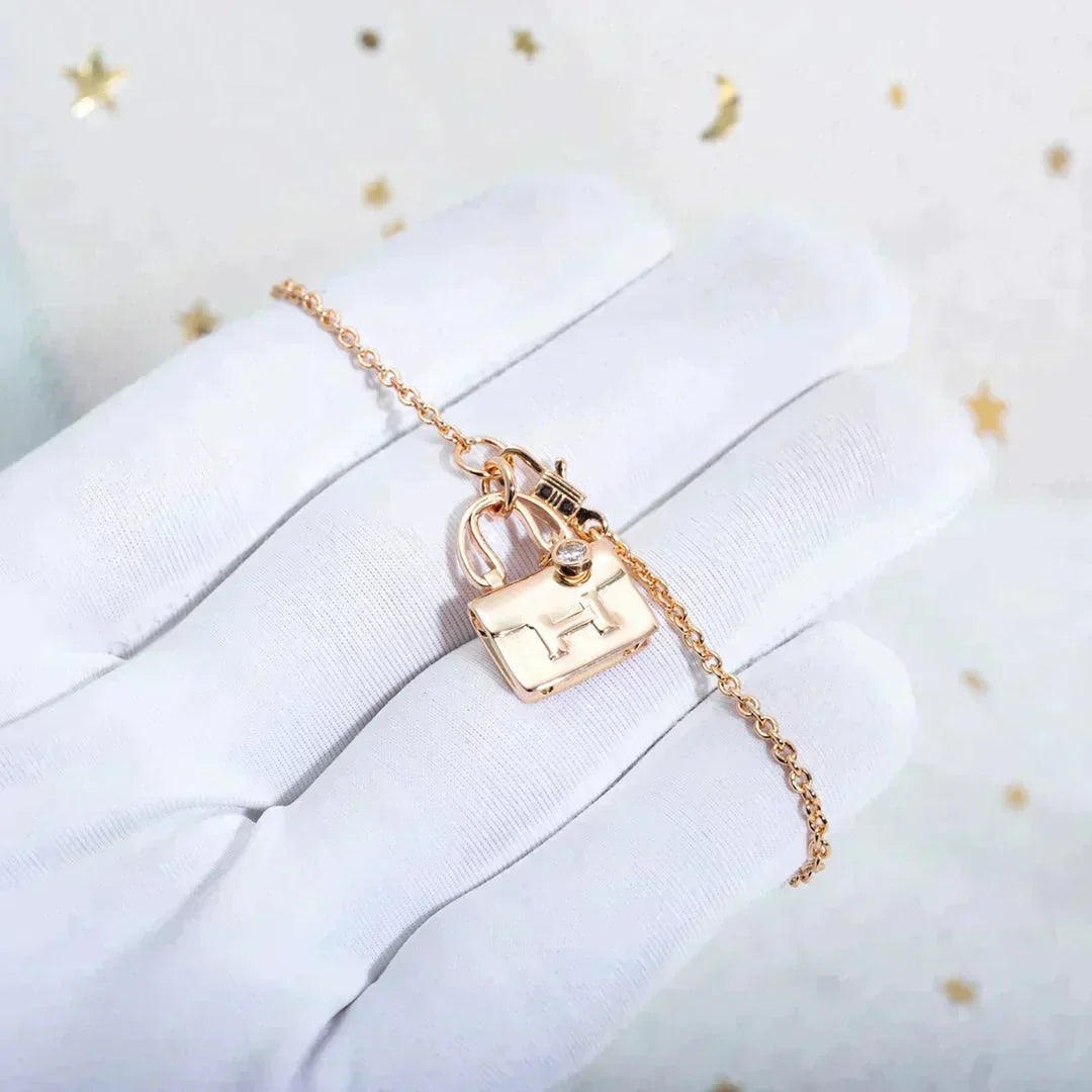 [⭐⭐JeweliWhal]AMULETTE ANHÄNGER ROSÉGOLD HALSKETTE