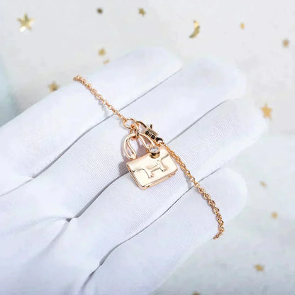 [⭐⭐JeweliWhal]AMULETTE ANHÄNGER ROSÉGOLD HALSKETTE